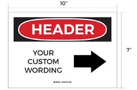 FIRE EXTINGUISHER ARROW SIGN, ALUMINUM, 4"X12"